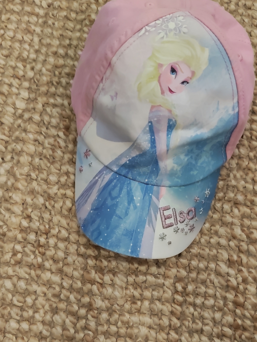 Disney Elsa Pink and Blue Baseball Cap